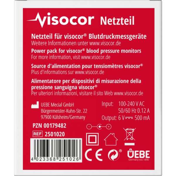 VISOCOR Netzteil Typ A1 für visomat und visocor