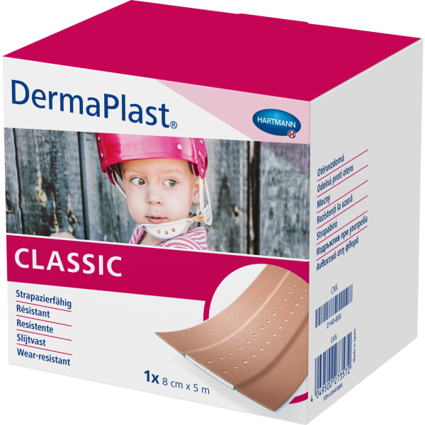 DERMAPLAST CLASSIC Wundpflaster 8 cmx5 m