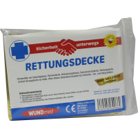 RETTUNGSDECKE 160x210 cm gold/silber