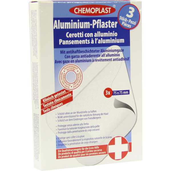 PFLASTER m.Aluminiumgaze Schürfwunden