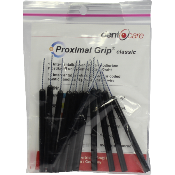 PROXIMAL Grip xx-fein schwarz Interdentalbürste