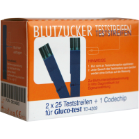 GLUCO TEST Blutzuckerteststreifen