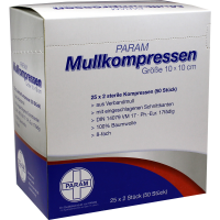 MULLKOMPRESSEN 10x10 cm steril 8fach