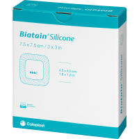 BIATAIN Silicone Schaumverband 7,5x7,5 cm