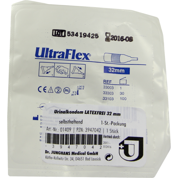 URINALKONDOM 32 mm latexfrei selbsthaftend