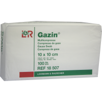 GAZIN Mullkomp.10x10 cm unsteril 12fach Op