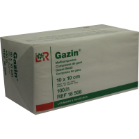 GAZIN Mullkomp.10x10 cm unsteril 16fach Op