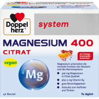 DOPPELHERZ Magnesium 400 Citrat system Granulat