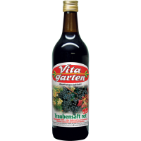 VITAGARTEN roter Traubensaft+Eisen Einwegflasche