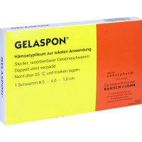 GELASPON Schwamm 1x4x8,5 cm Gelatineschwamm