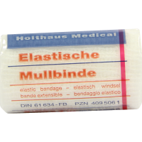 MULLBINDEN elastisch 6 cmx4 m