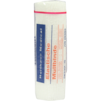 MULLBINDEN elastisch 12 cmx4 m