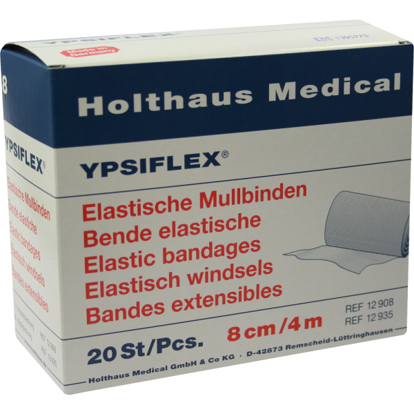 MULLBINDEN elastisch 8 cmx4 m