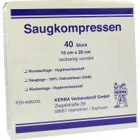 SAUGKOMPRESSEN unsteril 10x20 cm