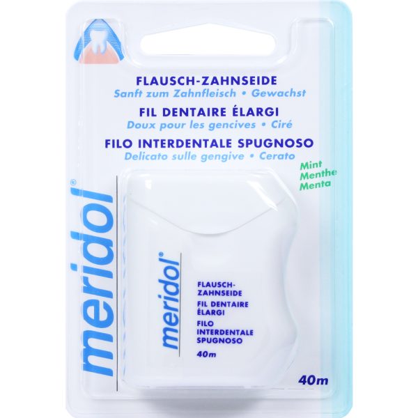 MERIDOL Flausch Zahnzeide gewachst