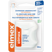 ELMEX Zahnseide ungewachst mit Aminfluorid