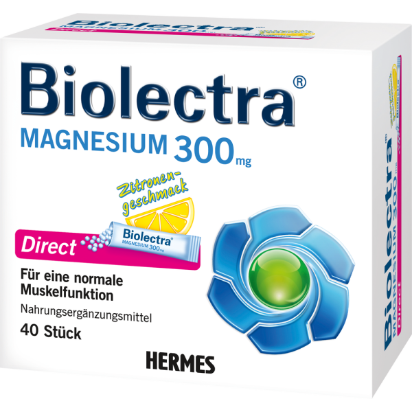 BIOLECTRA Magnesium 300 mg Direct Zitrone Sticks