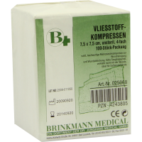 VLIESSTOFF-KOMPRESSEN unsteril 7,5x7,5 cm 4fach