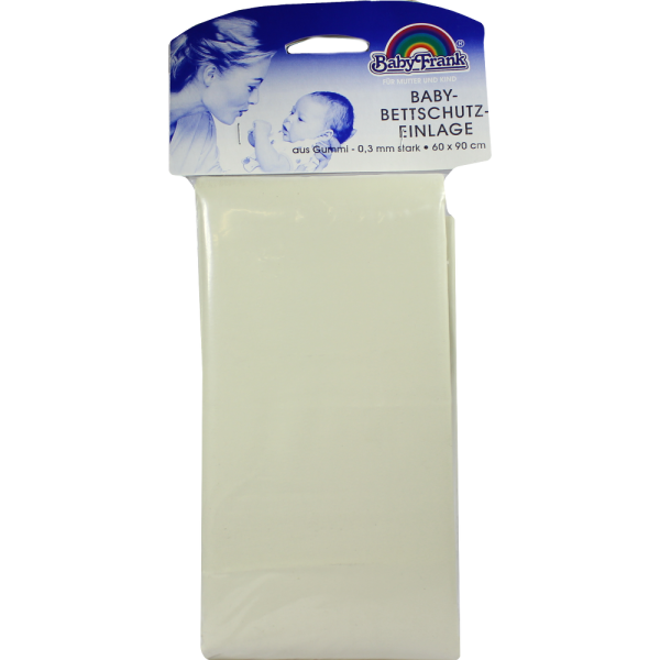 BABY BETTEINLAGEN Gummi 60x90 weiß