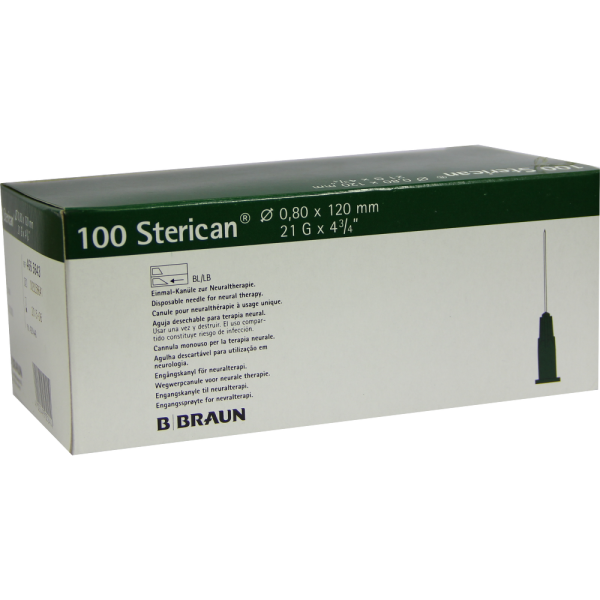 STERICAN Kanülen 21 Gx4 4/5 0,8x120 mm