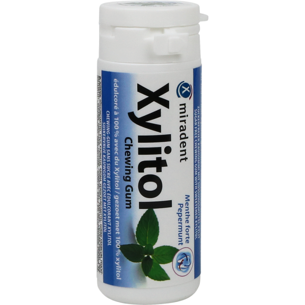 MIRADENT Xylitol Chewing Gum Minze