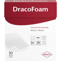 DRACOFOAM Schaumstoff Wundauflage 10x10 cm