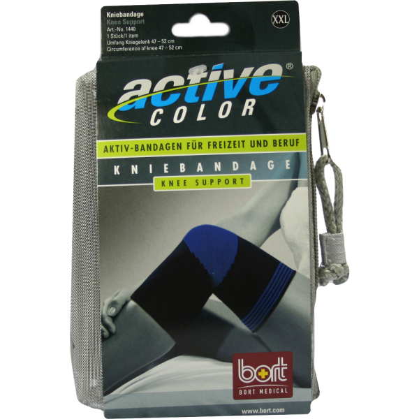 BORT ActiveColor Kniebandage XXL schwarz