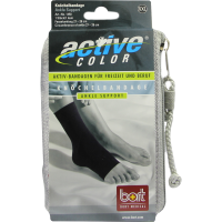 BORT ActiveColor Knöchelbandage XXL schwarz