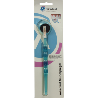 MIRADENT Mundspiegel beschlagsfrei blau transp.