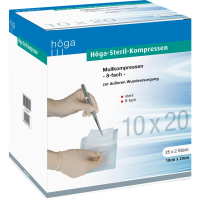 HÖGA-KOMPRESSEN 10x20 cm steril 8fach