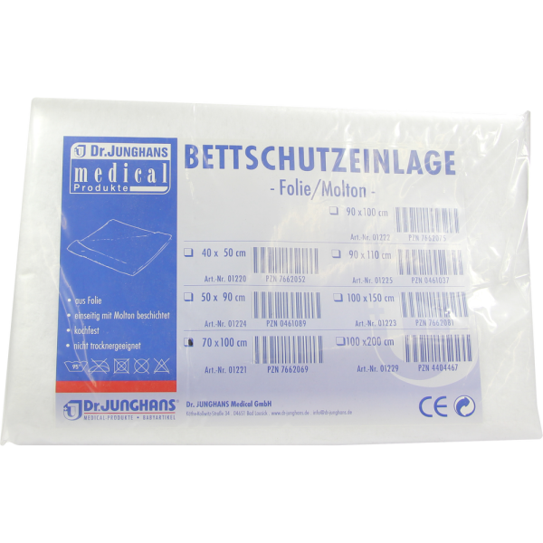 BETTSCHUTZFOLIE Molton 100x200 cm