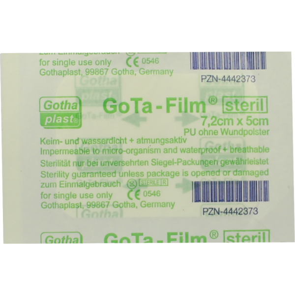 GOTA FILM steril 5x7,2 cm Pflaster