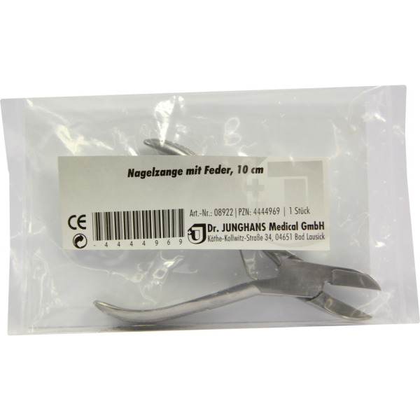 NAGELZANGE 10 cm mit Feder
