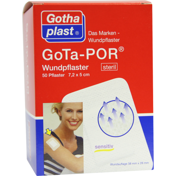 GOTA-POR Wundpflaster 5x7,2 cm steril