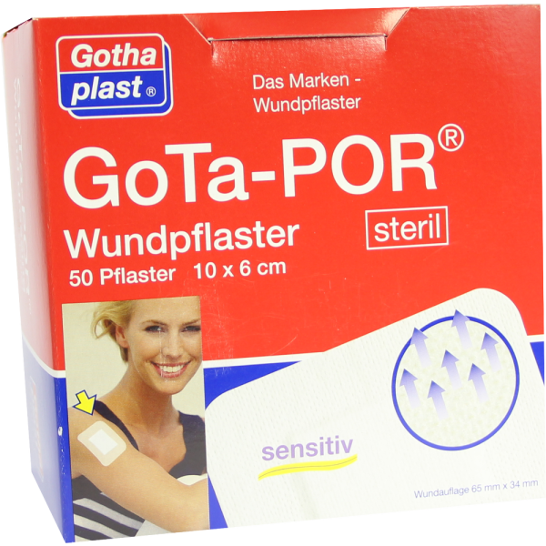 GOTA-POR Wundpflaster steril 60x100 mm
