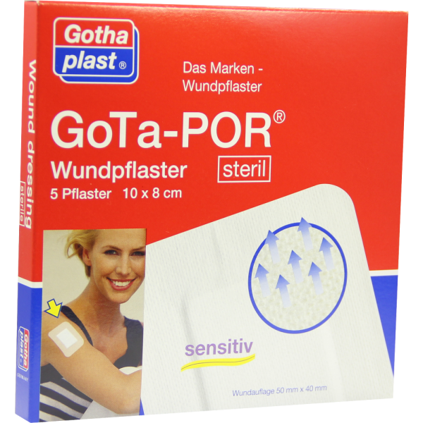 GOTA-POR Wundpflaster steril 80x100 mm