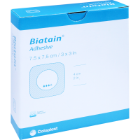 BIATAIN Schaumverband 7,5x7,5 cm selbst haftend