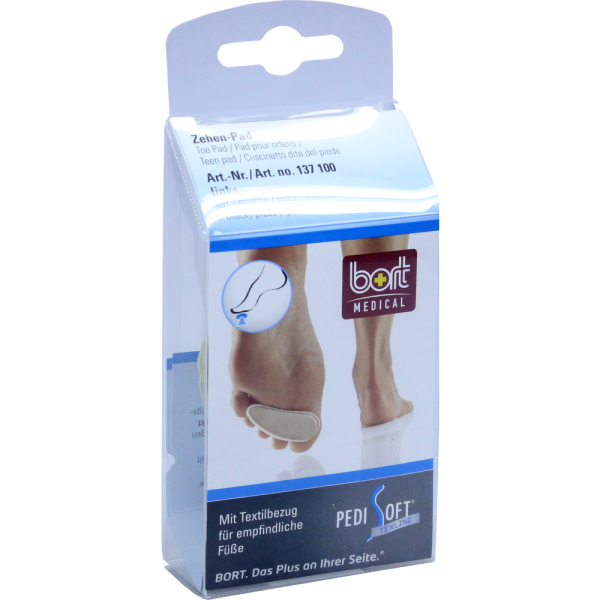 BORT PediSoft TexLine Zehen-Pad links