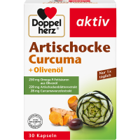 DOPPELHERZ Artischocke+Olivenöl+Curcuma Kapseln