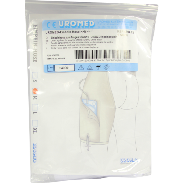 UROMED Einbeinhose Gr.2 f.Urinbeutel 4894