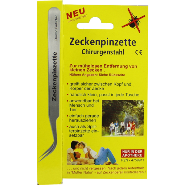 ZECKENPINZETTE Chirurgenstahl