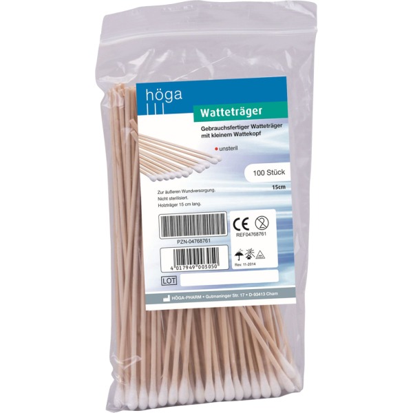 WATTETRÄGER 15 cm m.kleinem Wattekopf