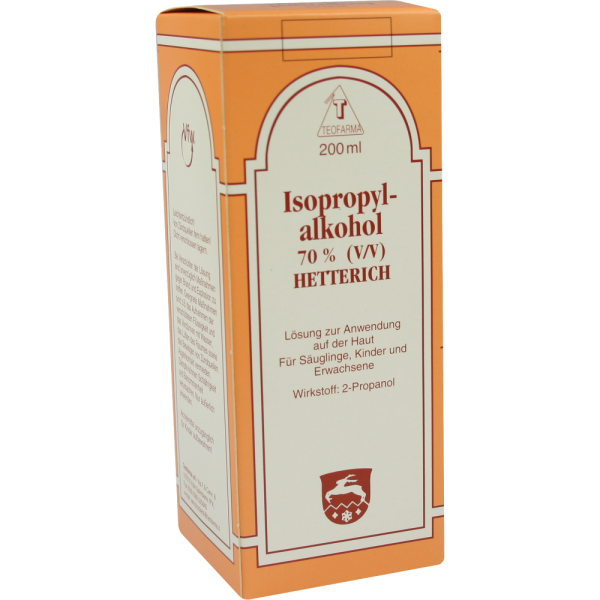 ISOPROPYLALKOHOL 70% V/V Hetterich