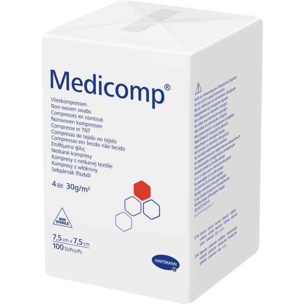 MEDICOMP Vlieskomp.unsteril 7,5x7,5 cm