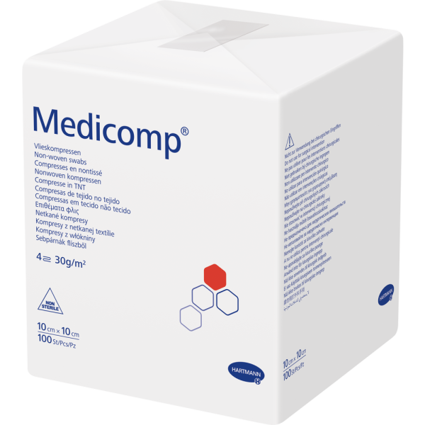 MEDICOMP Vlieskomp.unsteril 10x10 cm