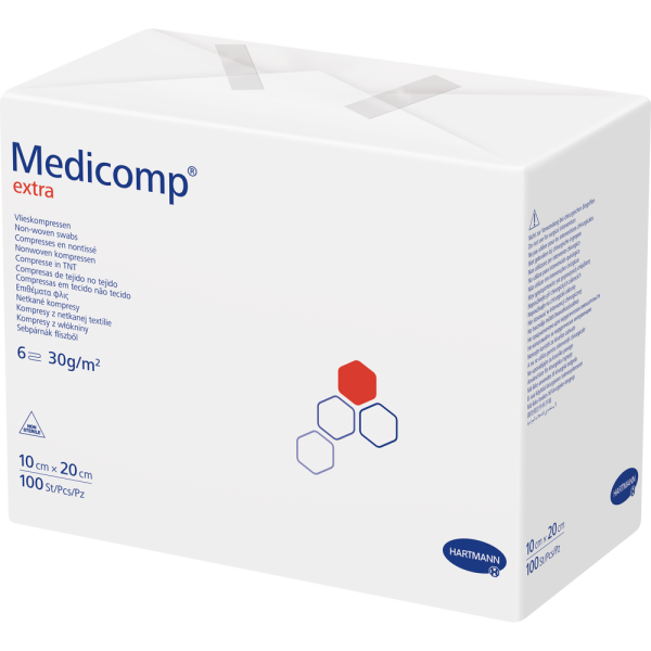 MEDICOMP extra Vlieskomp.unsteril 10x20 cm