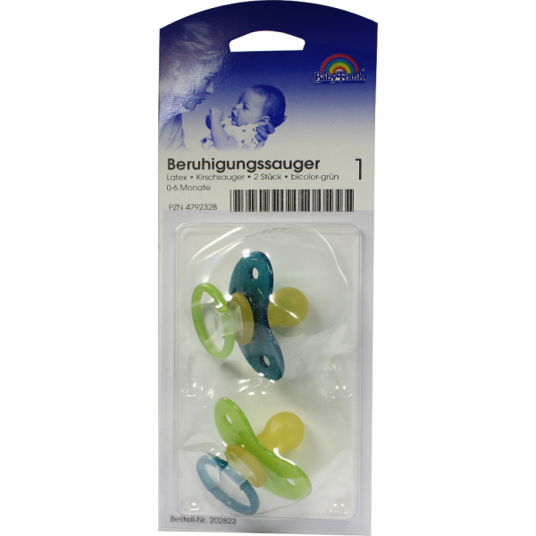 BERUHIGUNGSSAUGER Kirsche Lat.0-6 M.bicol.grün
