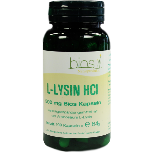 L-LYSIN HCL 500 mg Bios Kapseln
