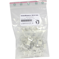 VERBANDKLAMMERN m.Gummiband weiß 50420