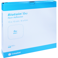 BIATAIN Ibu Schaumverband 15x15 cm nicht haftend